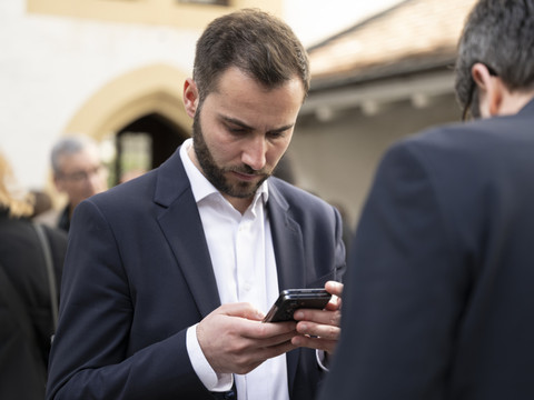 Quentin Di Meo, député neuchâtelois PLR, fait l'objet d'une plainte pénale pour actes d'ordre sexuel sur une jeune femme. (Photo: KEYSTONE/ANTHONY ANEX)