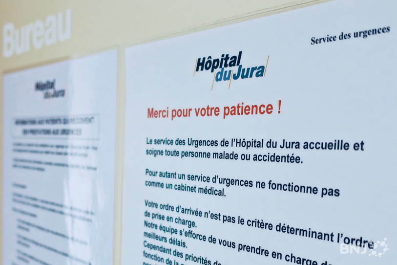 Service d'urgences à l'hôpital de Delémont