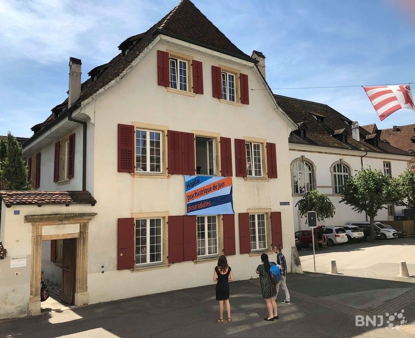 Le nouvel hôpital psychiatrique de jour pour adultes en vieille ville de Delémont.