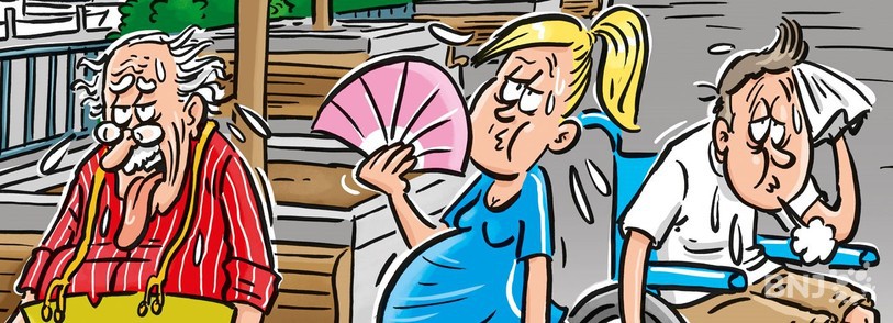 Une image tirée du flailleur sur la canicule de la Ville de Neuchâtel.