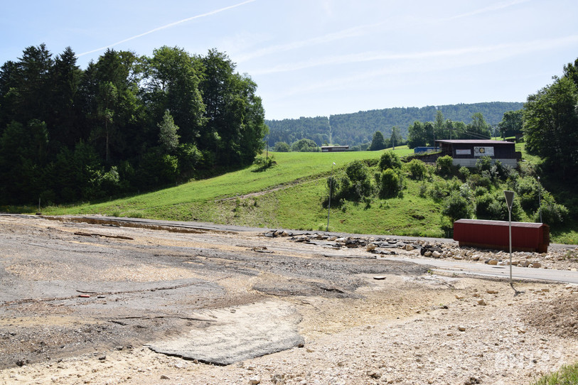 Le parking du Crêt-du-Puy n'a pas survécu au débordement du Ruz Chasseran.