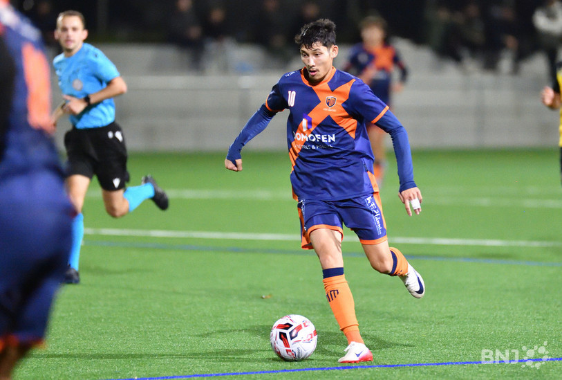 Danny Rethy Chi a marqué le deuxième but du FC Ajoie-Monterri. (Photo : archives Georges Henz)