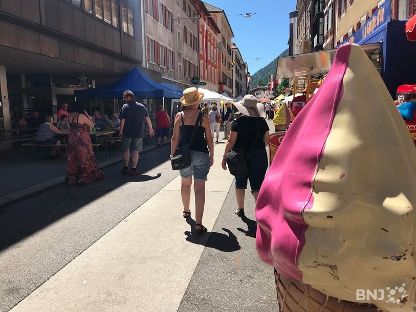 Les glaces ont eu du succès auprès des visiteurs de l'Imériale.