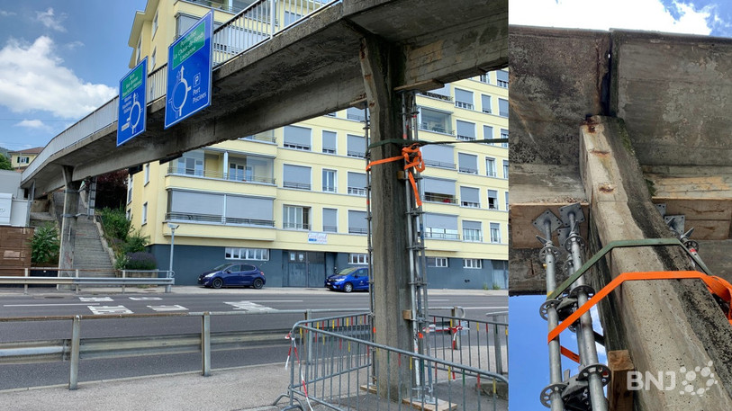 La passerelle du Nid-du-Crô a besoin de soins d'urgence.