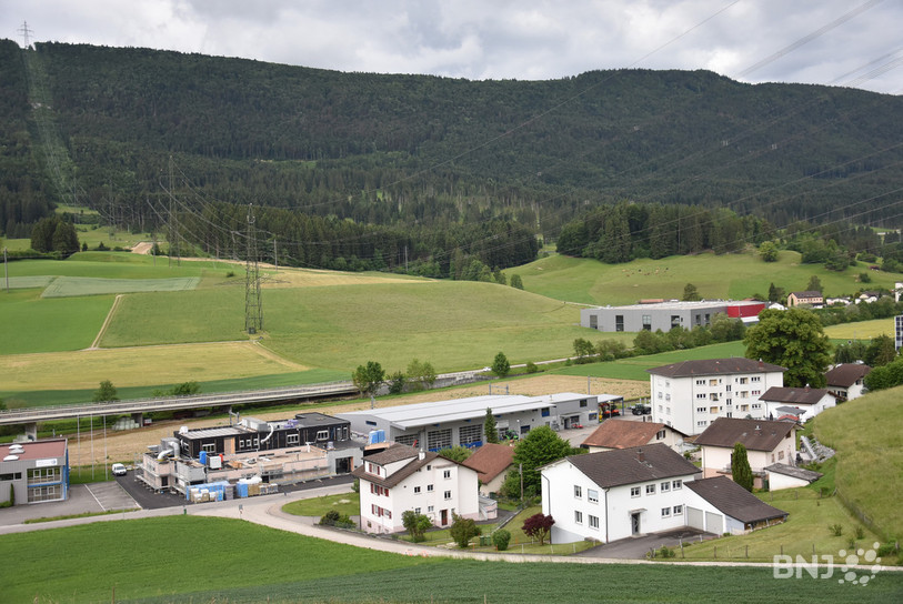Le quartier à l'est de Bévilard concerné par l'affaire.