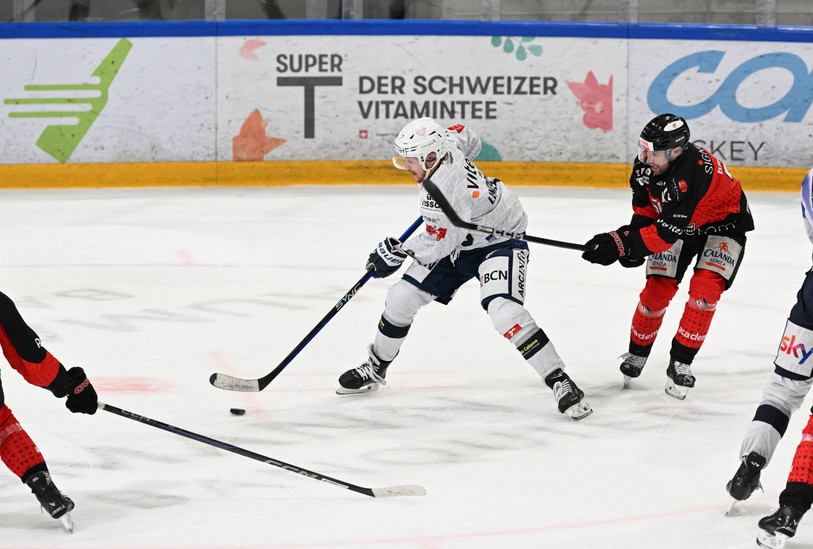 David Lindquist a inscrit le seul but de la partie pour le HC La Chaux-de-Fonds face à Bâle. (photo : archives Bertrand Pfaff)