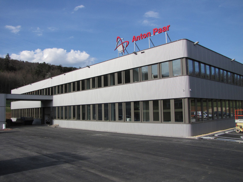 Le nouveau bâtiment d'Anton Paar TriTec à Corcelles-Cormondrèche. (Photo : Anton Paar TriTec)