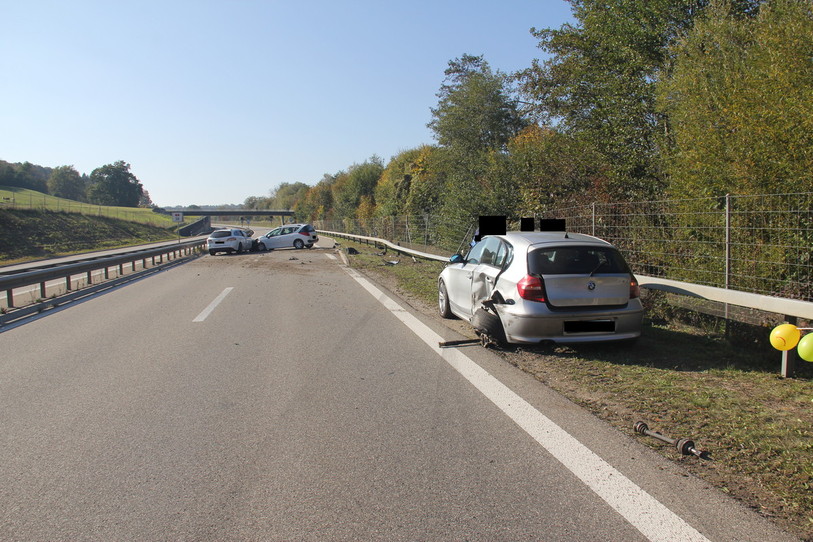 L'autoroute était complètement bloquée suite à l'accident