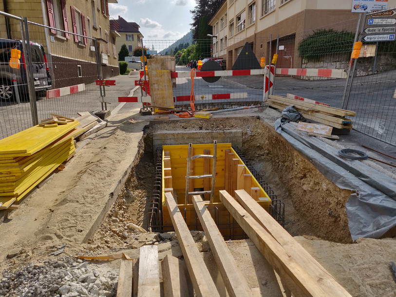 C’est une chambre identique à celle actuellement en construction à la rue de la Fourchaux qui sera réalisée à proximité de la sculpture Chronos. (photo: Municipalité St-Imier)