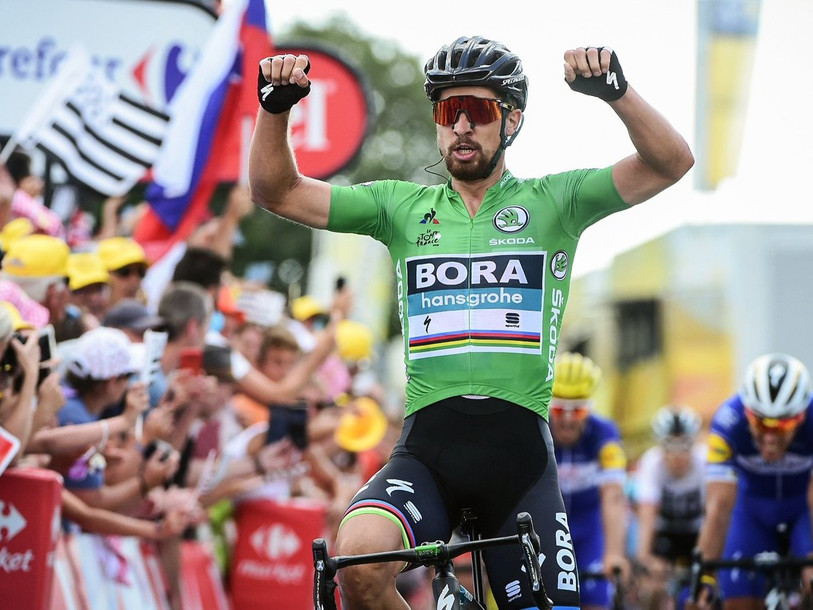 Peter Sagan a remporté au sprint la 5e étape du Tour de France (photo archives 2018 : twitter Le Tour de France).