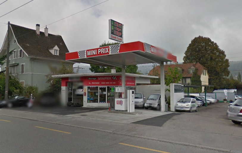 C'est à la hauteur de cette station-service que la collision s'est produite. (Image : Google Maps)