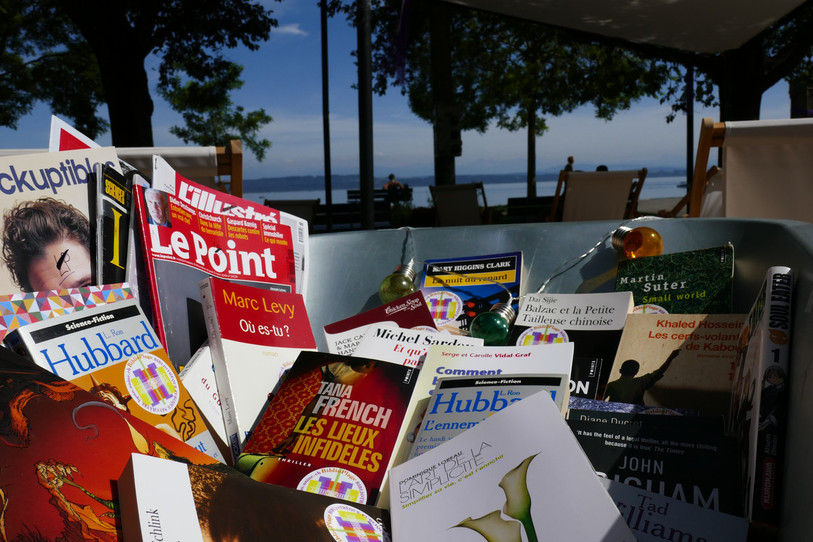 Livres, magazines et bandes dessinées font partie du lot.