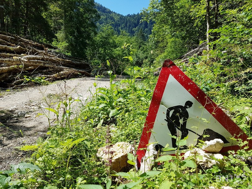 Le chemin de la Combe-Tabeillon est en travaux depuis plusieurs mois.