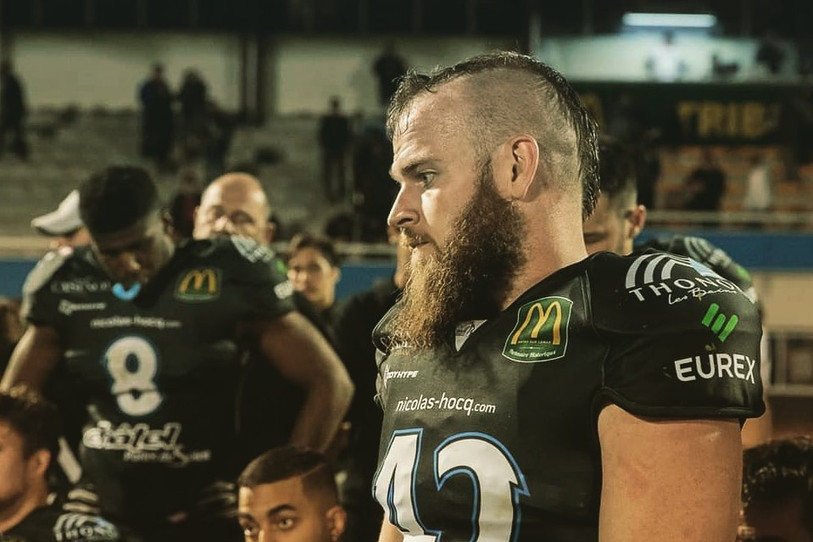 Damien Lehmann et son club ont remporté un troisième titre de champion de France. (Photo: Black Panthers Thonon-les-Bains).