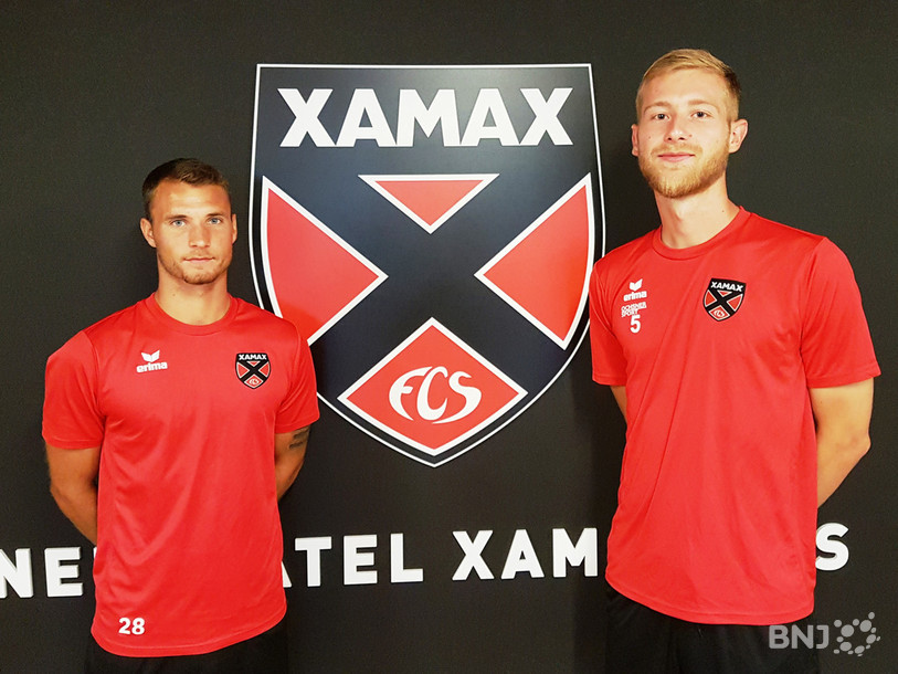 Noha Sylvestre (à gauche) et Léo Farine tenteront de se faire une place à Neuchâtel Xamax.