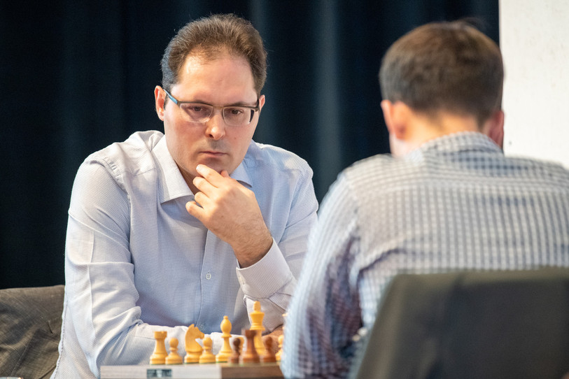 Peter Leko est en tête du classement général. (Photo: Festival international d’échecs de Bienne)