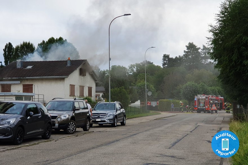 Les pompiers ont rapidement pu venir à bout du sinistre à Boncourt.