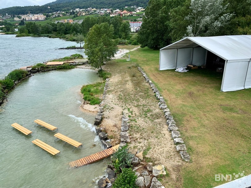 Le Watt Air Jump version 2019 prenait forme mercredi après-midi à Saint-Blaise