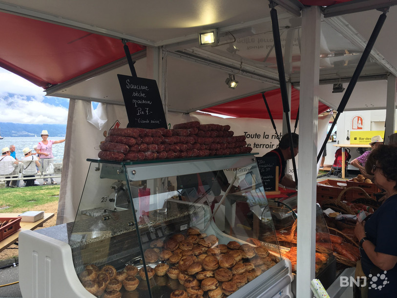 Le saucisson neuchâtelois a séduit les visiteurs.