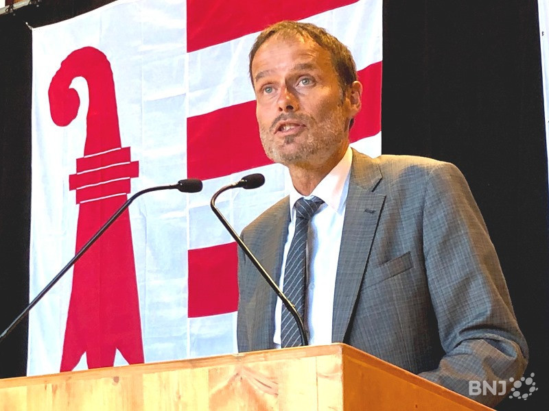Vice-directeur de l'Office fédérale de l'agriculture. Adrian Aebi a représenté la Confédération dimanche au Marché-Concours à Saignelégier.