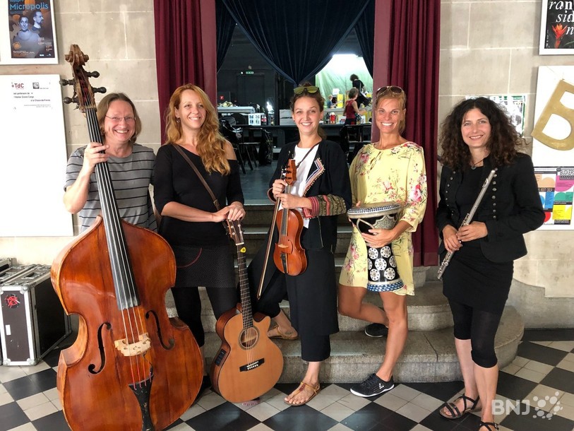 Le groupe tchèque Braagas est un habitué du Buskers Festival. 