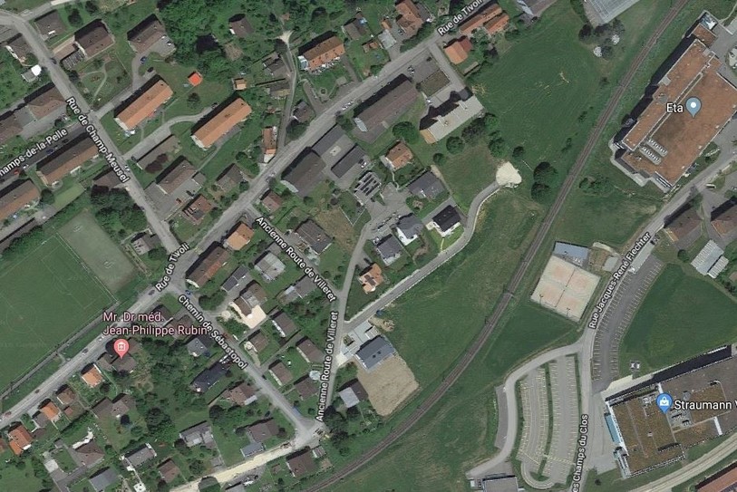 Des perturbations sont à prévoir ces prochaines semaines dans le secteur de l'ancienne route de Villeret à St-Imier (image : Google Maps).