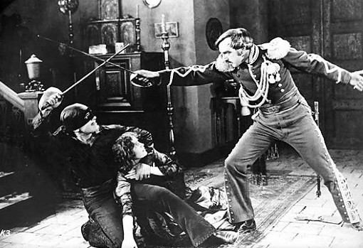 « Le signe de Zorro » (1920), première adaptation de Zorro au cinéma, avec Douglas Fairbanks dans le rôle principal (photo : LDD).