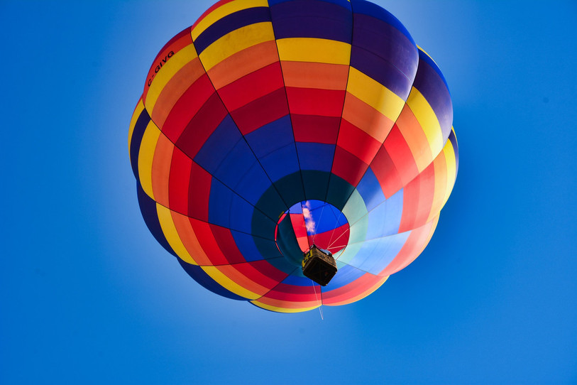 Le clou du spectacle: les vols en montgolfière.