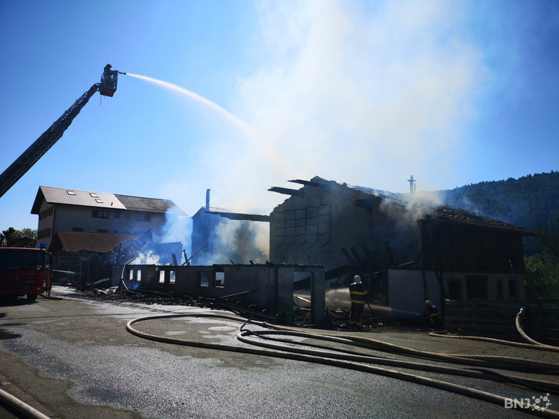 La menuiserie avait pris feu le matin vers 5h. (Photo: archives)