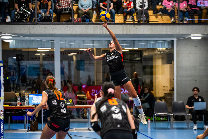 Maia Dvoracek s'est mise en valeur sur cette rencontre de CEV Cup, elle a inscrit 14 points. (Photo : Jonathan Vallat)