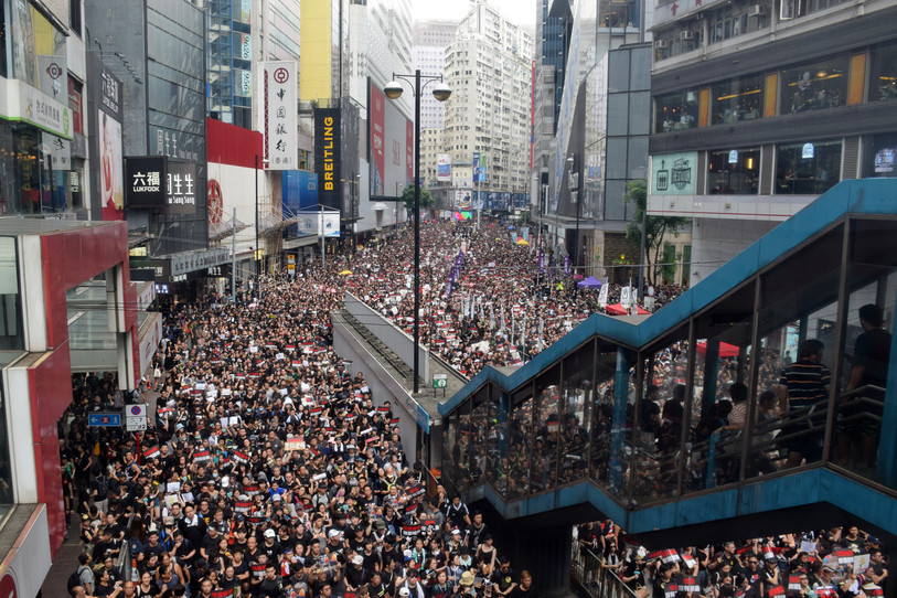 Manifestation à Hong-Kong le 16 juin 2019. (Photo : Baycrest [CC BY-SA 2.5 (https://creativecommons.org/licenses/by-sa/2.5)])
