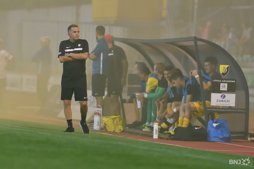 Philippe Rossinelli et les SR Delémont ne vivent pas un début de saison à la hauteur de leurs ambitions (photo : archives/Georges Henz).