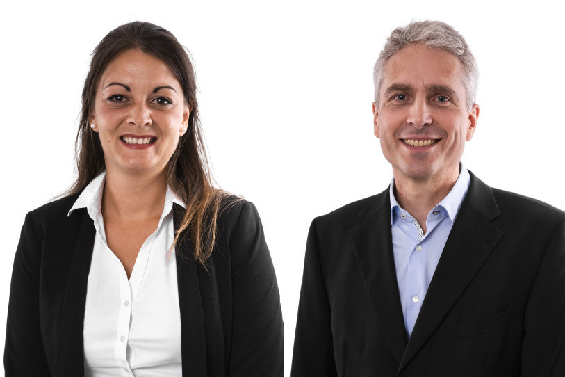 Vânia Carvalho et Roland Nötzel rejoignent l'équipe du DEAS. (Photo : SP - Chancellerie d’État)
