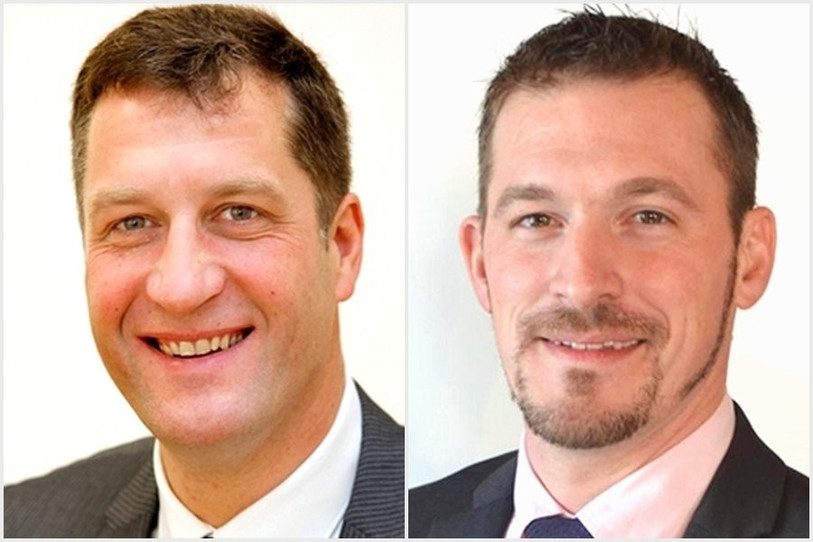 Thomas Stettler (à gauche) et Thierry Froidevaux: désormais candidats au Conseil des Etats et au Conseil national pour l'UDC Jura (photos du parti).