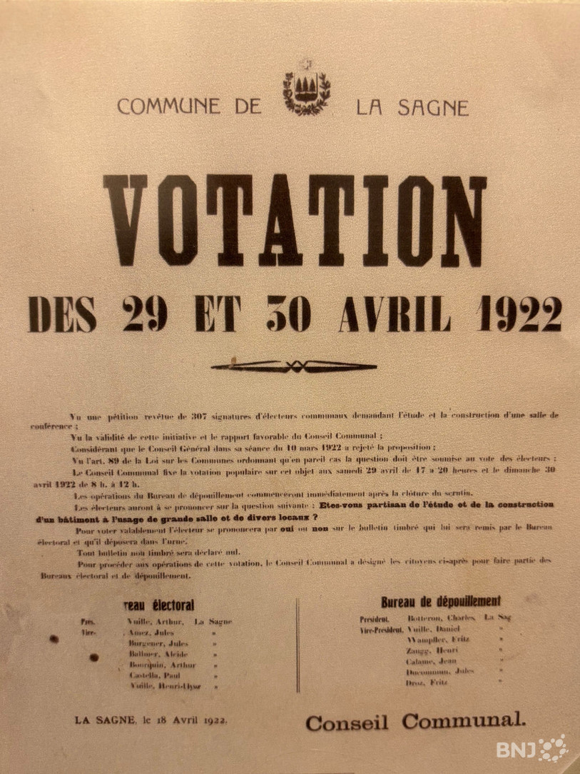 L'appel à votation qui débouchera sur la construction d'un bâtiment pour abriter notamment le Musée régional de La Sagne.