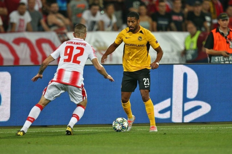 La frappe du Bernois Saidy Janko a forcé l'autogoal des Serbes, mais ça n'a pas été suffisant pour se qualifier (photo: bscyb.ch).