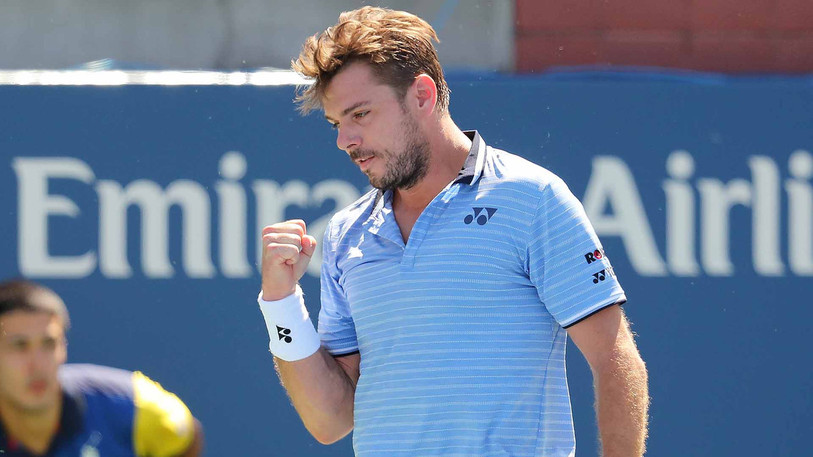 Stan Wawrinka a dû s'accrocher pour finalement serrer le poing vendredi soir. (Photo: Twitter/ATP Tour)