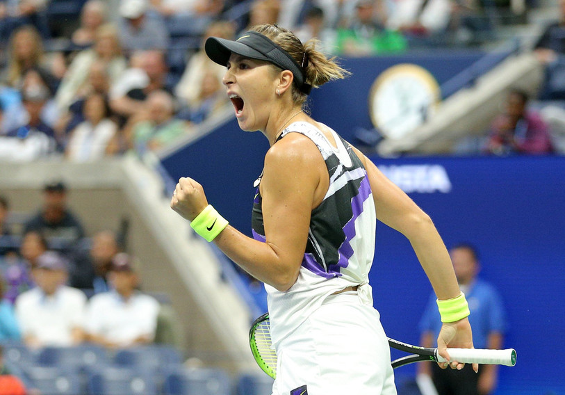 Toute la rage de Belinda Bencic après sa victoire face à la numéro un mondial Naomi Osaka. (Photo: Twitter/US Open)