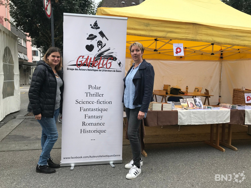 GAHeLiG, le groupe des auteurs helvétiques de littérature de genre se présente à la Foire du Livre du Locle, avec six auteurs dont Charlene Kobel et Sarah Schneider.