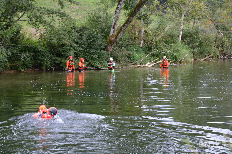 Exercice de sauvetage aquatique