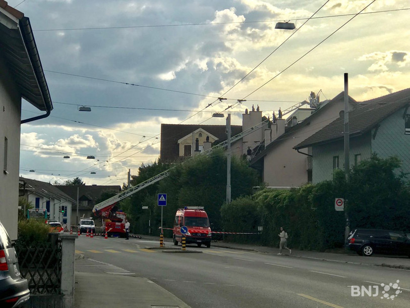 Les pompiers sont intervenus samedi à Bienne.
