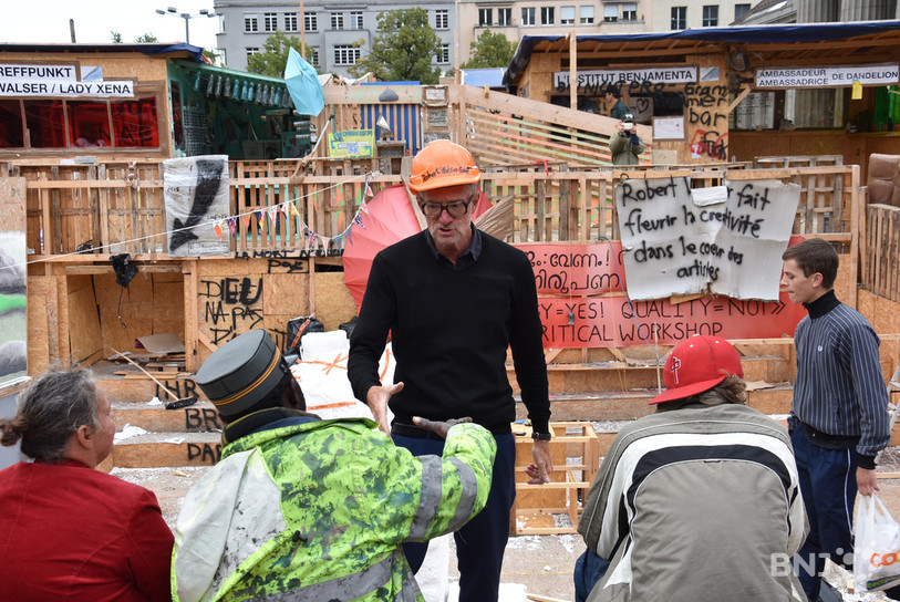 Thomas Hirschhorn a tenu à faire participer tout le monde.