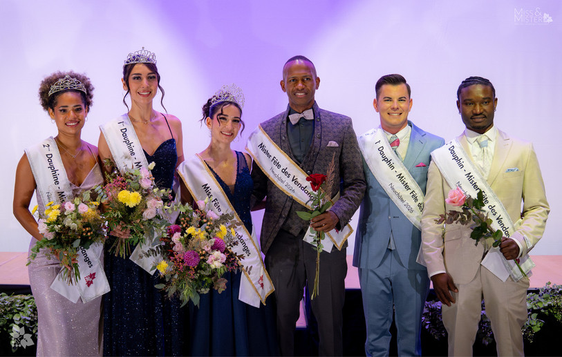 Miss et Mister Fête des Vendanges 2026 et les dauphines et dauphins. (Photo : Fête des vendanges)
