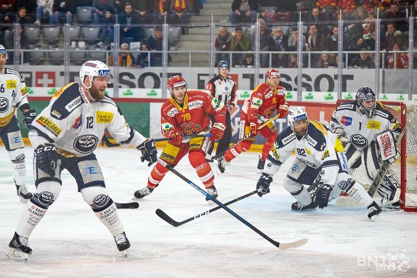 Marc-Antoine Pouliot et le HC Bienne ont l'habitude de croiser Ambri en National League mais pas en Coupe de Suisse (photo : archives/Jonathan Vallat).