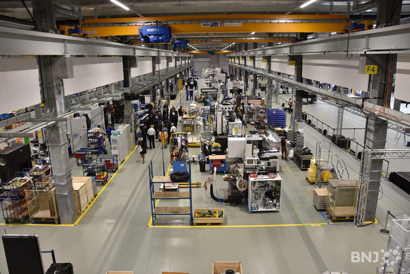 Les machines sont assemblées sur une surface de 13'000 m2.
