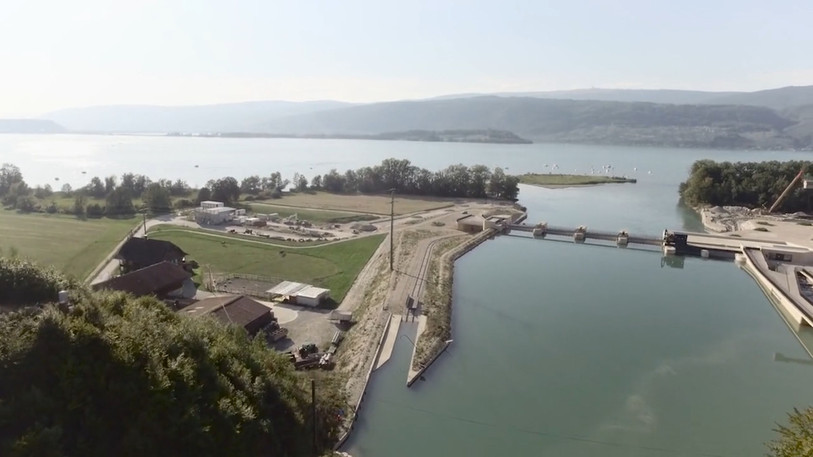 Les mesures ont été effectuées à la centrale de Hagneck. (Photo: BKW)