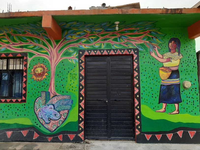 Le bâtiment de la Maison d’Études Agricoles soutenue par Jura Chiapas. Photo: Erica Hennequin, membre du comité