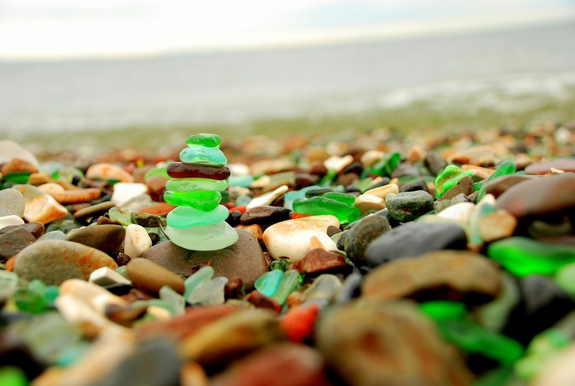 Glass Beach - Californie. Photo : Unsplash