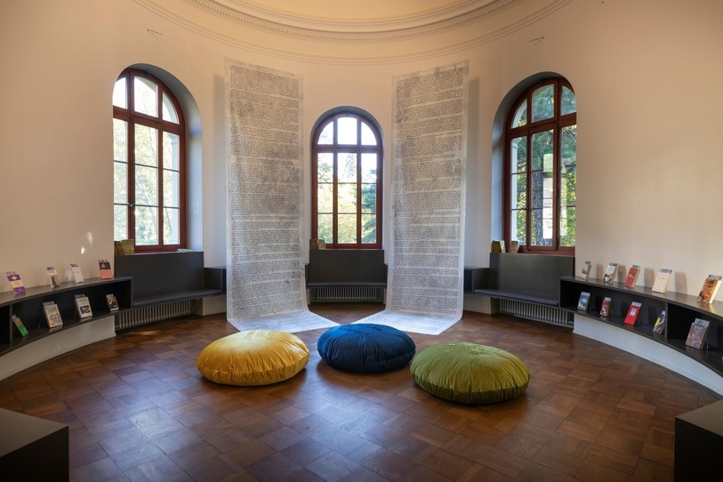 L'exposition se tient dans le bâtiment Schwab du NMB. Photo : Patrick Weyeneth, NMB. 