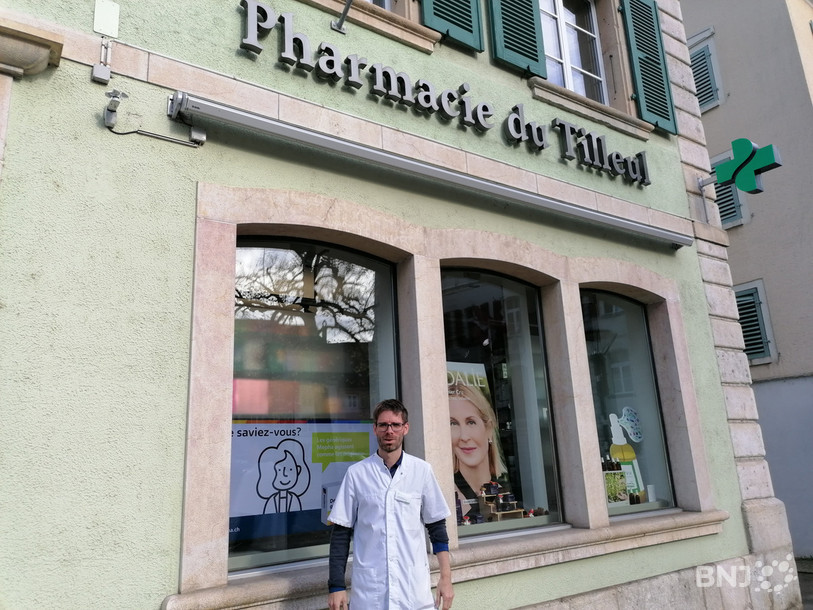 Pierre-Nicolas Jakubczak estime que même si la rue du 23-Juin n’est pas piétonne, la largeur des trottoirs permet de cohabiter avec les véhicules.
